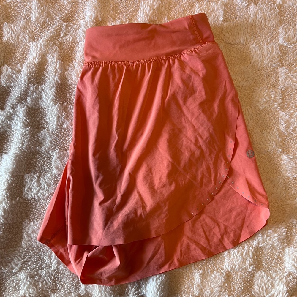 lululemon athletica Fast and Free 3" Short in Coral Kiss Size 14